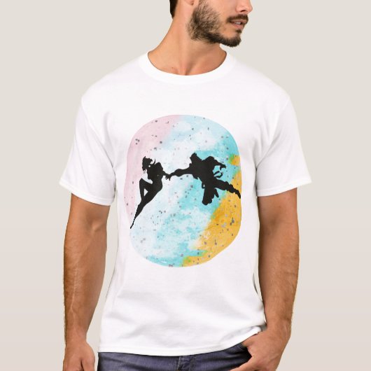 Ik wil echt bij je Moon Classic T-Shirt blijven (Voorkant)