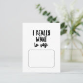 Ik wil echt zeggen... briefkaart (Staand voorkant)