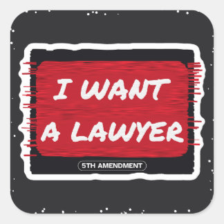 Ik Wil Een Advocaat Kwaststreek Sticker
