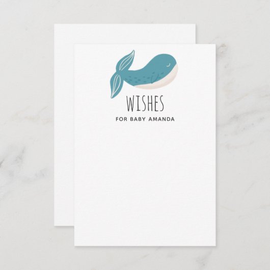 Ik wil een baby jongen. Nautisch advies over blauw Informatiekaartje (Voorkant / Achterkant)