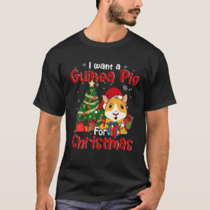 Ik wil een cavia voor de kerstman. t-shirt