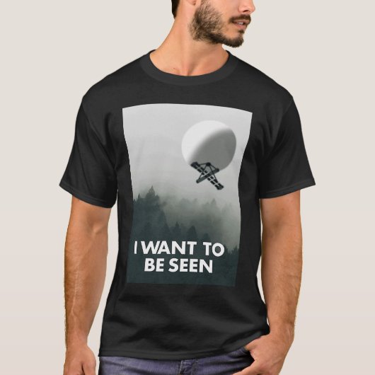 Ik wil een Chinese spionageballon zien T-shirt (Voorkant)