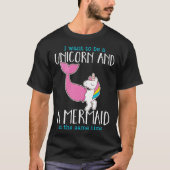 Ik wil een eenhoorn zeemeermin koel dierenkostuum  t-shirt (Voorkant)