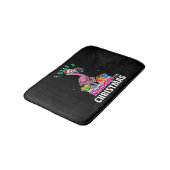 Ik wil een Flamingo voor kerstroze Flamenco Badmat (Gekanteld)