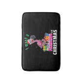 Ik wil een Flamingo voor kerstroze Flamenco Badmat (Voorkant Verticaal)