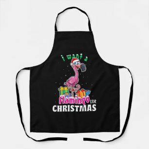 Ik wil een Flamingo voor kerstroze Flamenco Schort