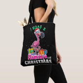 Ik wil een Flamingo voor kerstroze Flamenco Tote Bag (Dichtbij)