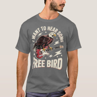 Ik wil een gratis vogel horen t-shirt