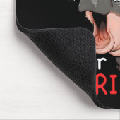 Ik wil een hippopotamus voor de kerstvakantie. muismat (Hoek)