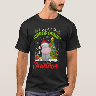 Ik wil een hippopotamus voor de kerstvakantie. t-shirt