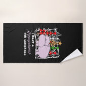 Ik wil een hippopotamus voor kerstcadeautjes. badhanddoek (Badhanddoek)