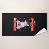 Ik wil een hippopotamus voor Kerstmis. Badhanddoek (Badhanddoek)