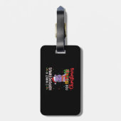 Ik wil een hippopotamus voor kerstmis. bagagelabel (Achterkant verticaal)