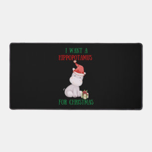 Ik wil een hippopotamus voor Kerstmis. Bureaumat