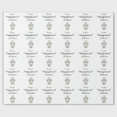 Ik wil een hippopotamus voor Kerstmis. Cadeaupapier (Vlak)