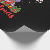 Ik wil een hippopotamus voor kerstmis. cadeaupapier (Hoek)