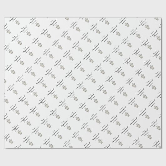 Ik wil een hippopotamus voor Kerstmis. Cadeaupapier (Vlak)