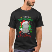 Ik wil een hippopotamus voor Kerstmis.. een hippo  T-shirt (Voorkant)