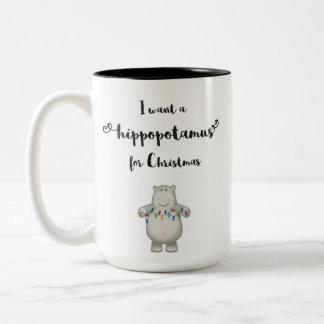 Ik wil een hippopotamus voor Kerstmis - Mok