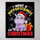 Ik wil een hippopotamus voor Kerstmis. Poster (Voorkant)