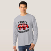 Ik wil een hippopotamus voor Kerstmis. T-shirt (Voorkant volledig)