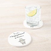 Ik wil een hippopotamus voor Kerstmis. Zandsteen Onderzetter (Zijkant)