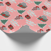 Ik wil een hippopotamus voor kerstpapier cadeaupapier (Hoek)