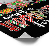 Ik wil een hippopotamus voor kerstvakantie hippo v poster (Hoek)