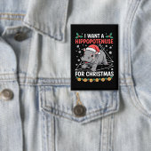 Ik wil een hippopotenuse voor kerst Wiskunde docen Button (Insitu)