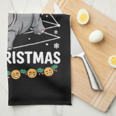 Ik wil een hippopotenuse voor kerst Wiskunde docen Theedoek (Quarter Fold)