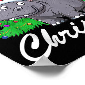 Ik wil een Hiptamus voor Kerstmis Kinder meisje Poster (Hoek)