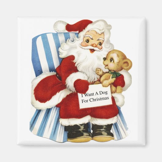 Ik wil een hond voor Kerstmis  Magnet (Voorkant)