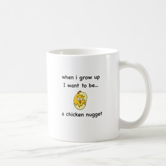 Ik wil...Een Kip Nugget! Koffiemok (Rechts)
