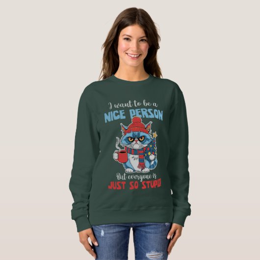 Ik wil een leuk persoon zijn trui (Voorkant volledig)