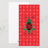 Ik wil een lieveheersbeestje voor bomen van feestdagenkaart (Voorkant / Achterkant)