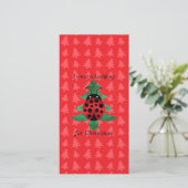 Ik wil een lieveheersbeestje voor bomen van feestdagenkaart (Staand voorkant)