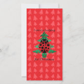 Ik wil een lieveheersbeestje voor bomen van feestdagenkaart (Voorkant)