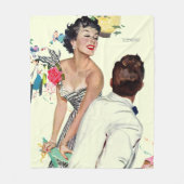 Ik wil een Man 2 Fleece Deken (Voorkant)