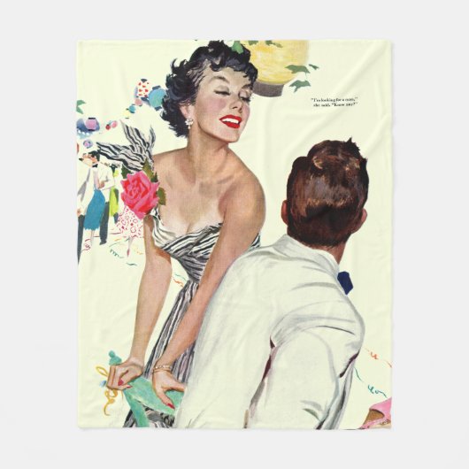 Ik wil een Man 2 Fleece Deken (Voorkant)