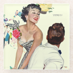 Ik wil een Man 2 Glazen Onderzetter