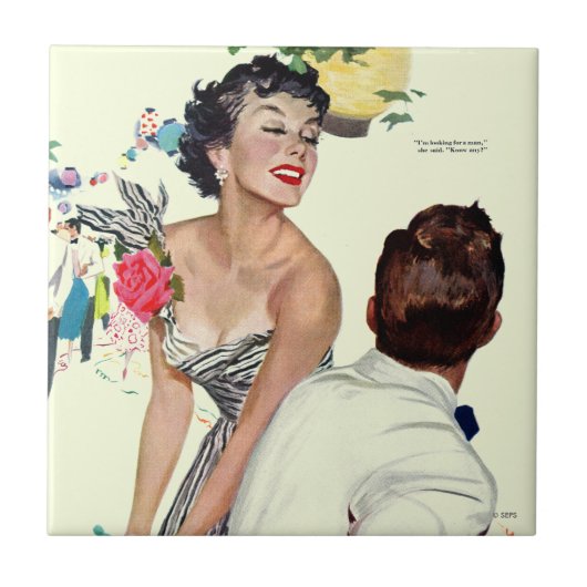 Ik wil een Man 2 Tegeltje (Voorkant)