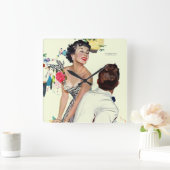 Ik wil een Man 2 Vierkante Klok (Huis)