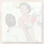 Ik wil een Man Glazen Onderzetter (Achterkant)