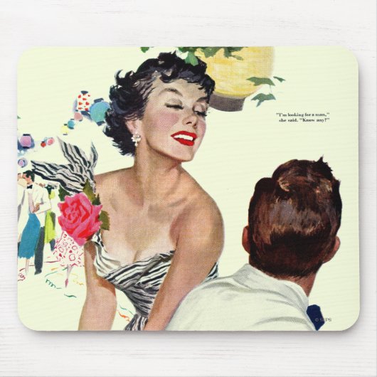 Ik wil een Man Muismat (Voorkant)