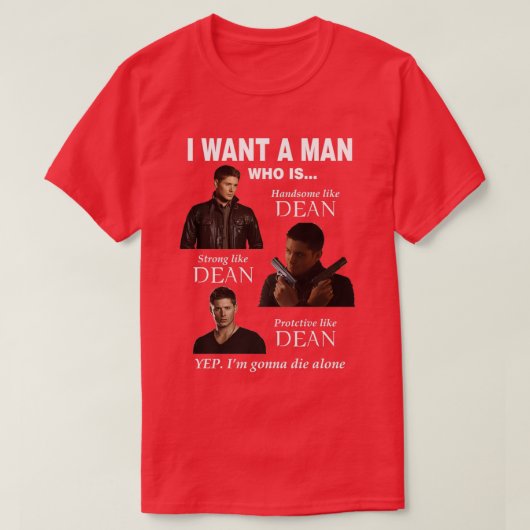 Ik wil een Man T-shirt (Design voorkant)