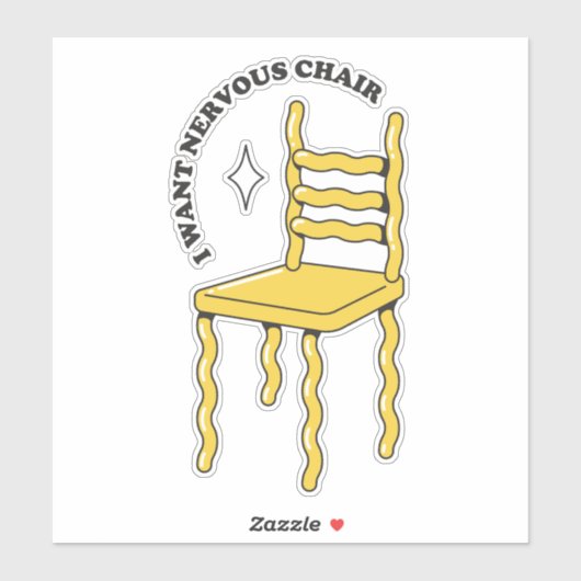 IK WIL EEN NERVOUS VOORZITTER STICKER (Vel)