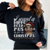 Ik wil een nijlpaard voor kerst Schattige nijlpaar Trui