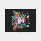 Ik wil een nijlpaard voor Kerstmis BA1 Fleece Deken (Voorkant (Horizontaal))