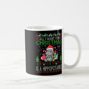 Ik wil een nijlpaard voor Kerstmis Hippo Ani Koffiemok