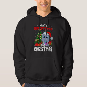 Ik wil een nijlpaard voor Kerstmis Kerstmis Nijlpa Hoodie